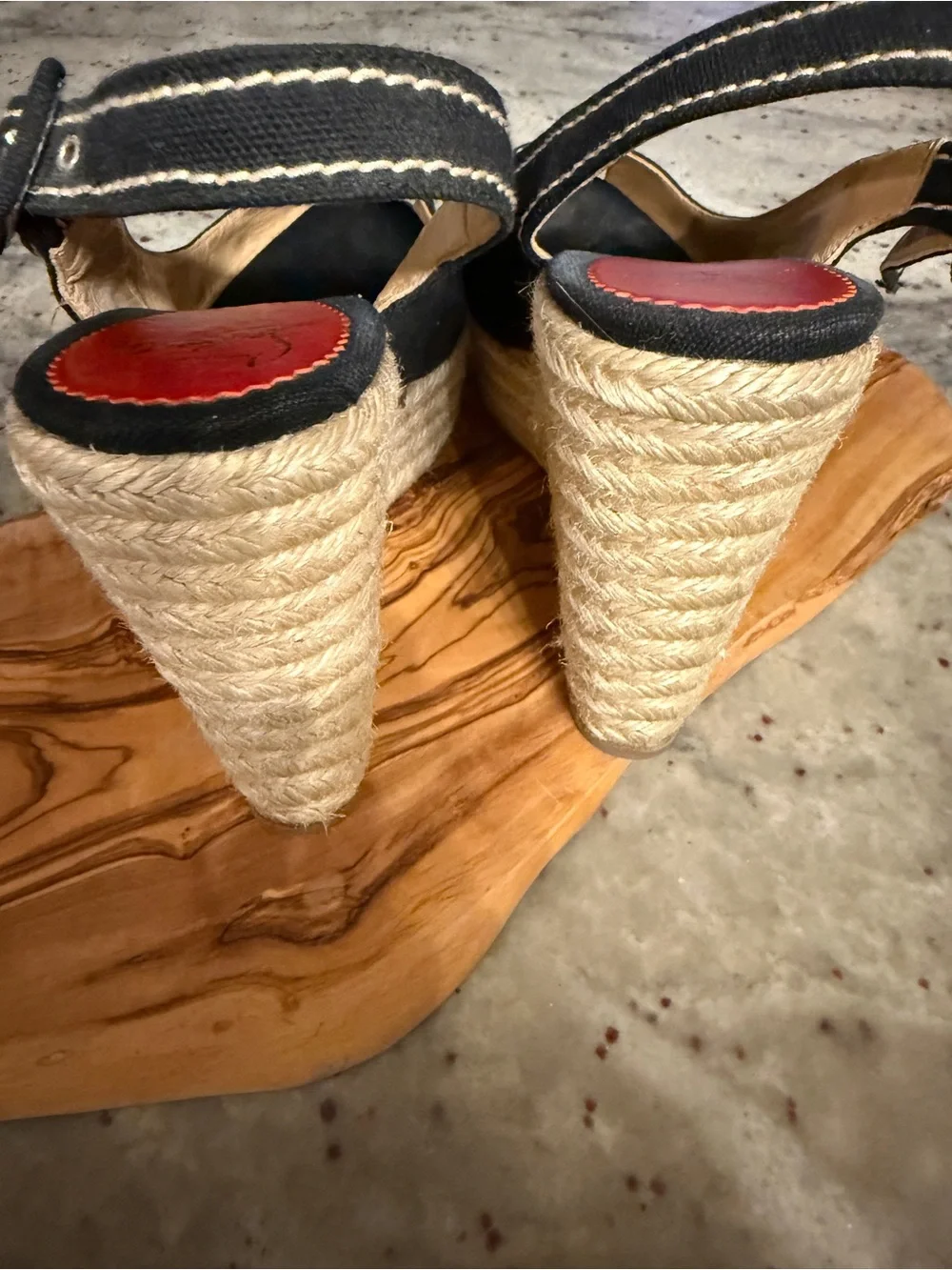 Christian Louboutin Menorca Espadrille Wedges, size 39 - Beautiful condition.